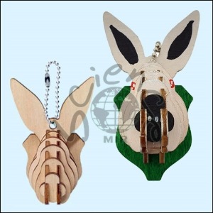 DIY창작용입체동물열쇠고리만들기(토끼)-11pcs