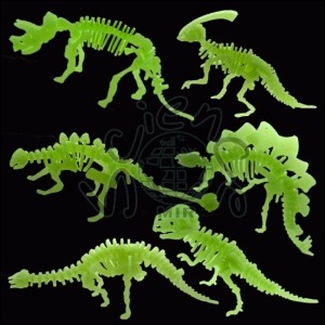 3D 입체 미니 야광 공룡화석 퍼즐(6종 세트)