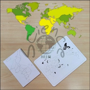 창작용 종이 지도퍼즐 꾸미기(한국지도/세계지도)