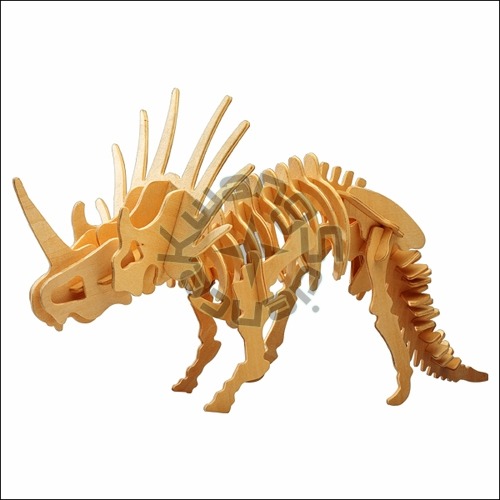 3D 입체 나무 공룡 스티라코사우루스