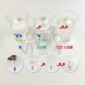 용액의진하기비교(비중계만들기플라스틱분리실험)(5인용)